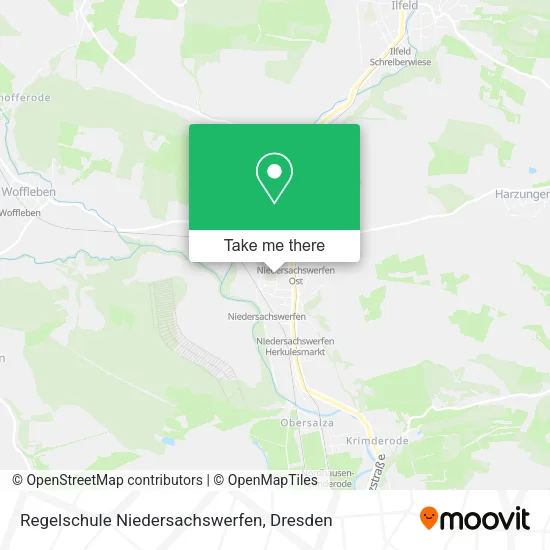 Карта Regelschule Niedersachswerfen