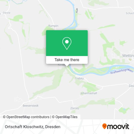 Карта Ortschaft Kloschwitz