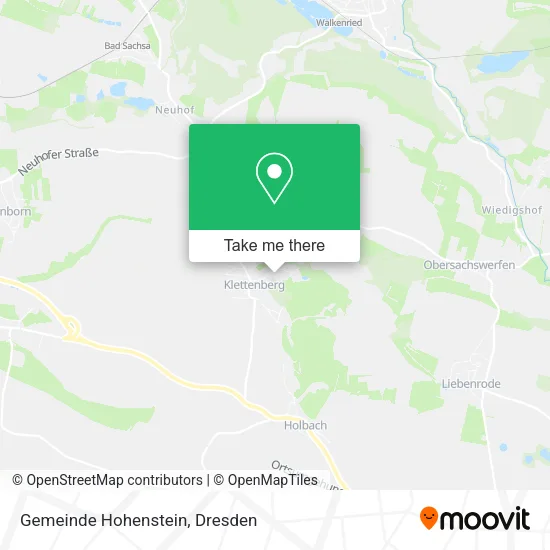 Карта Gemeinde Hohenstein