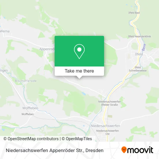 Карта Niedersachswerfen Appenröder Str.