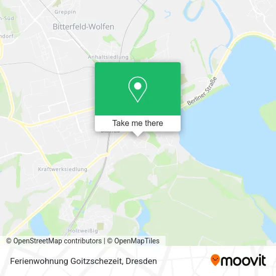 Карта Ferienwohnung Goitzschezeit