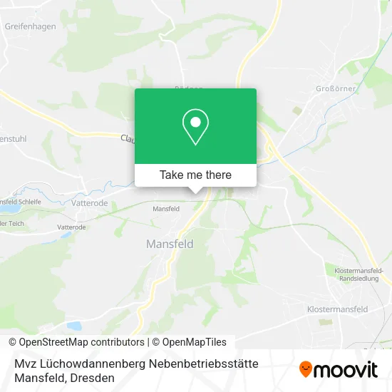 Карта Mvz Lüchowdannenberg Nebenbetriebsstätte Mansfeld
