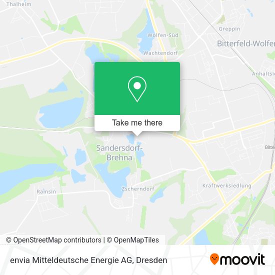 Карта envia Mitteldeutsche Energie AG