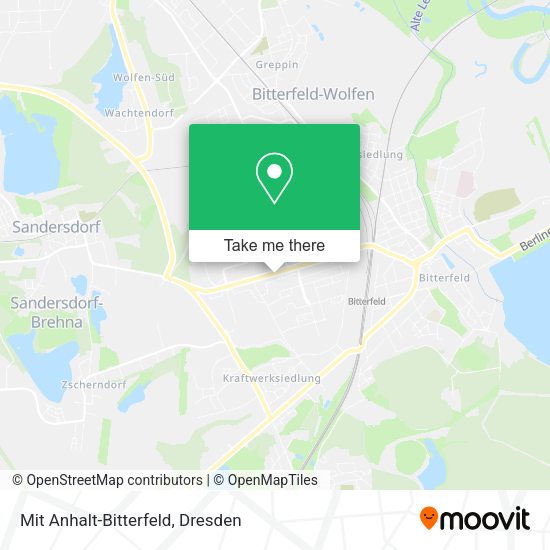 Карта Mit Anhalt-Bitterfeld