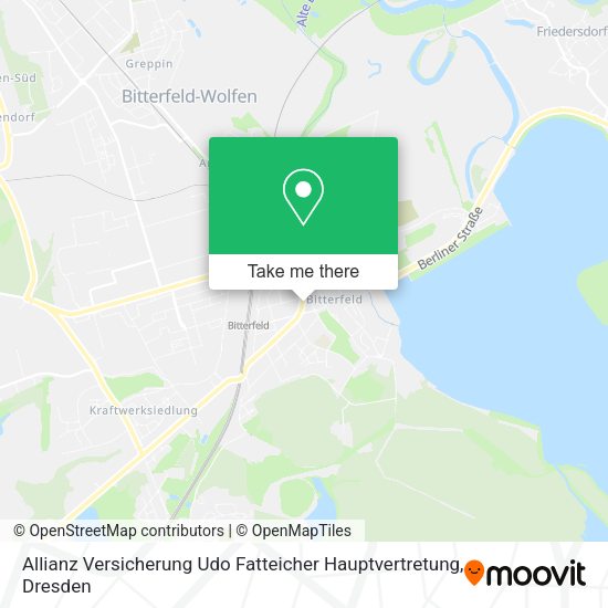 Карта Allianz Versicherung Udo Fatteicher Hauptvertretung