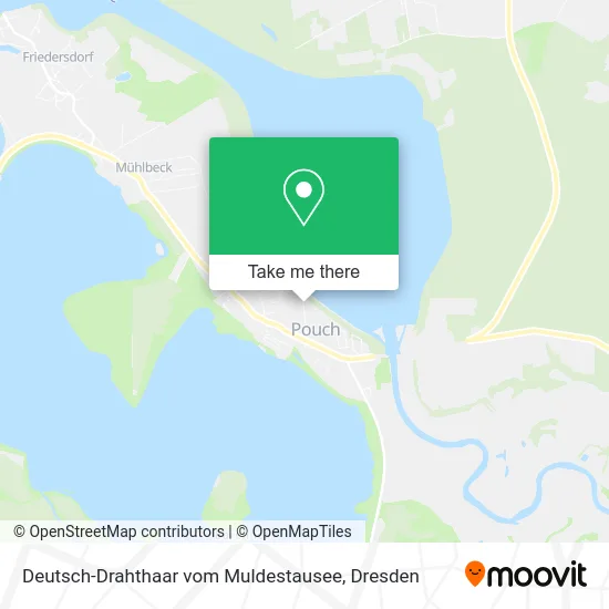 Карта Deutsch-Drahthaar vom Muldestausee