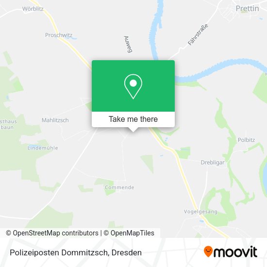 Карта Polizeiposten Dommitzsch