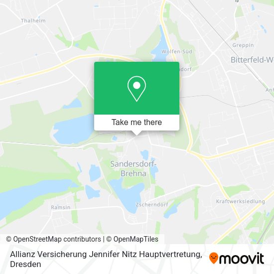 Карта Allianz Versicherung Jennifer Nitz Hauptvertretung