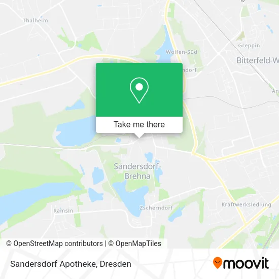 Карта Sandersdorf Apotheke