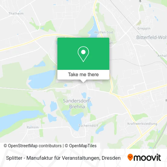 Карта Splitter - Manufaktur für Veranstaltungen