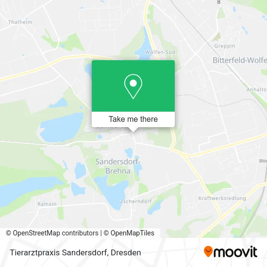 Карта Tierarztpraxis Sandersdorf