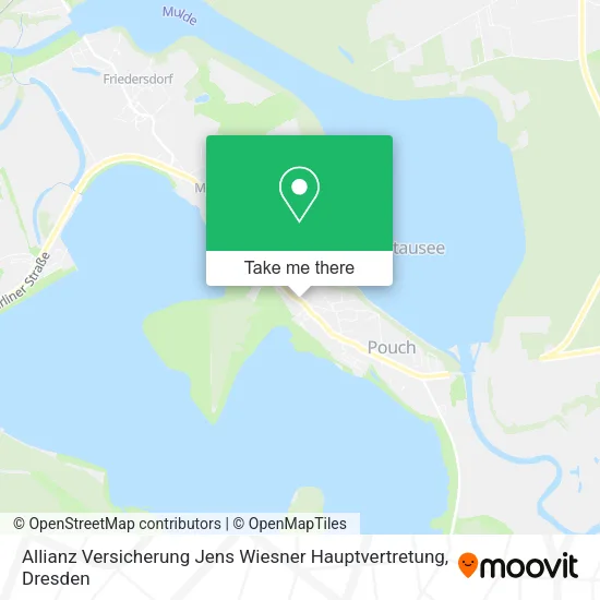 Карта Allianz Versicherung Jens Wiesner Hauptvertretung