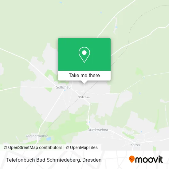 Карта Telefonbuch Bad Schmiedeberg