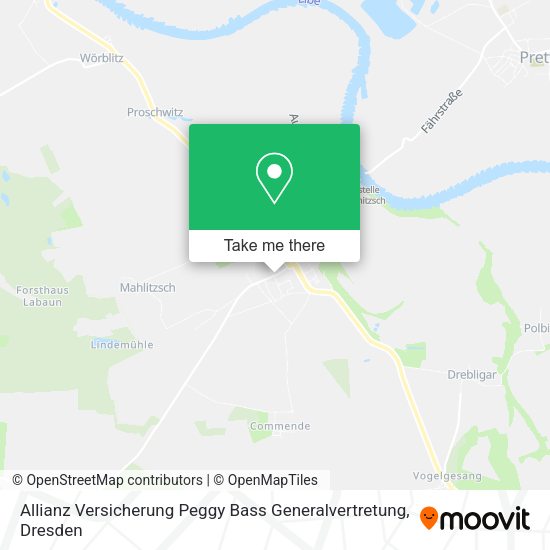 Карта Allianz Versicherung Peggy Bass Generalvertretung