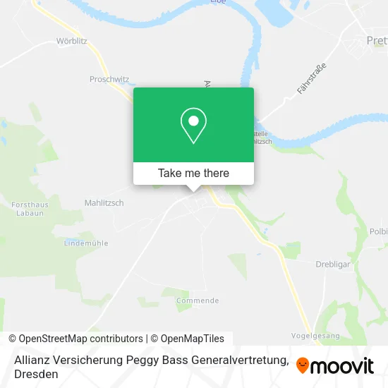 Карта Allianz Versicherung Peggy Bass Generalvertretung