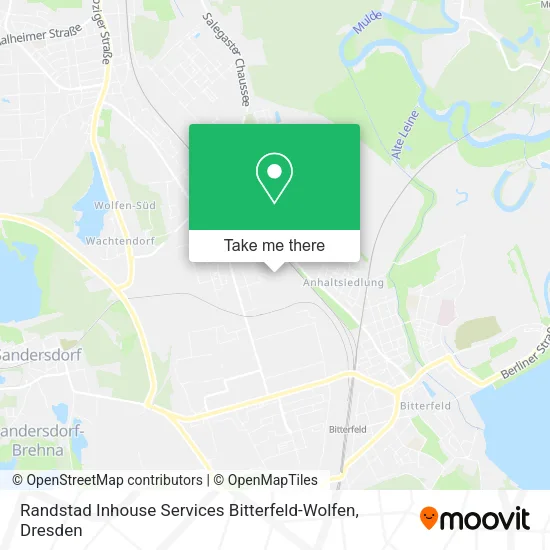 Карта Randstad Inhouse Services Bitterfeld-Wolfen