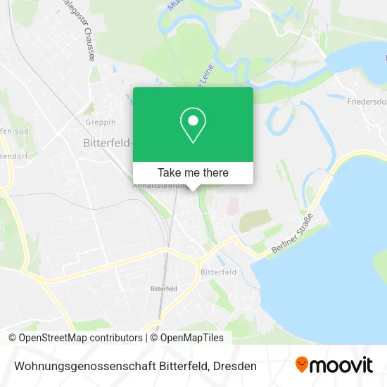 Карта Wohnungsgenossenschaft Bitterfeld