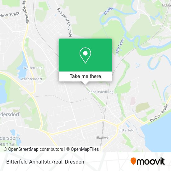 Карта Bitterfeld Anhaltstr./real