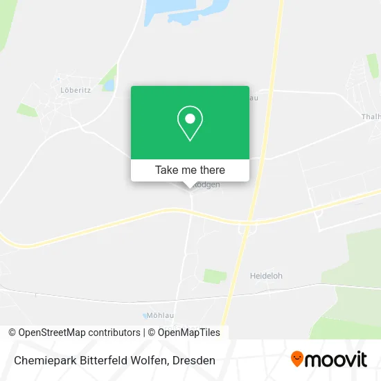 Карта Chemiepark Bitterfeld Wolfen