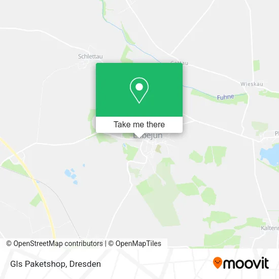 Gls Paketshop map