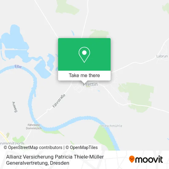 Карта Allianz Versicherung Patricia Thiele-Müller Generalvertretung