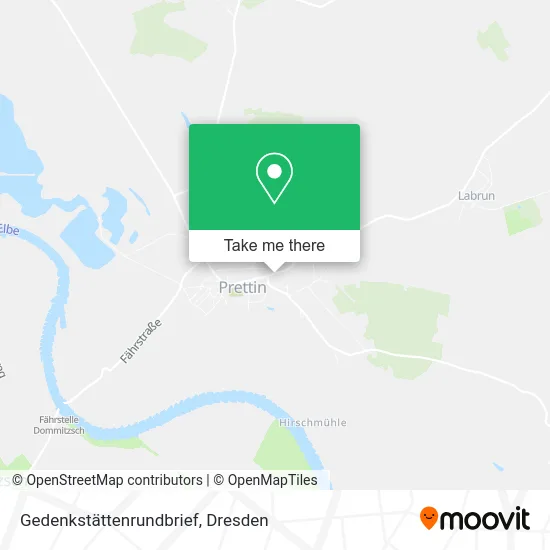 Карта Gedenkstättenrundbrief