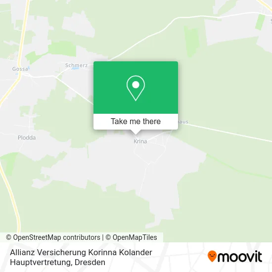 Карта Allianz Versicherung Korinna Kolander Hauptvertretung