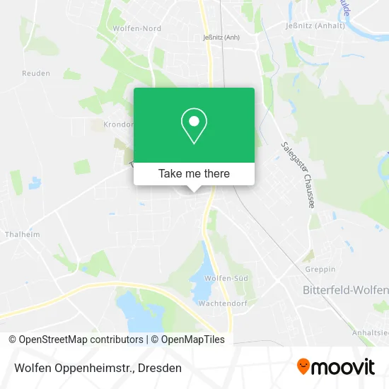 Карта Wolfen Oppenheimstr.