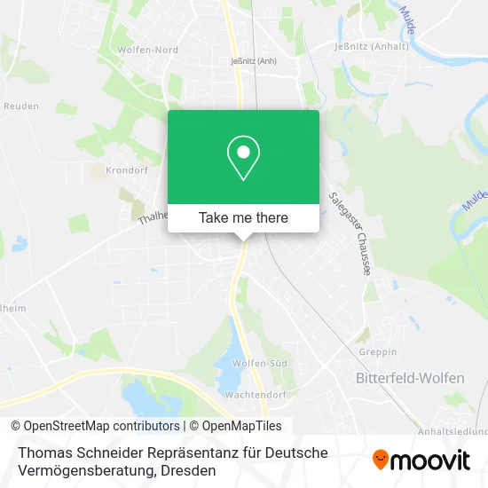 Карта Thomas Schneider Repräsentanz für Deutsche Vermögensberatung