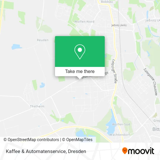 Карта Kaffee & Automatenservice