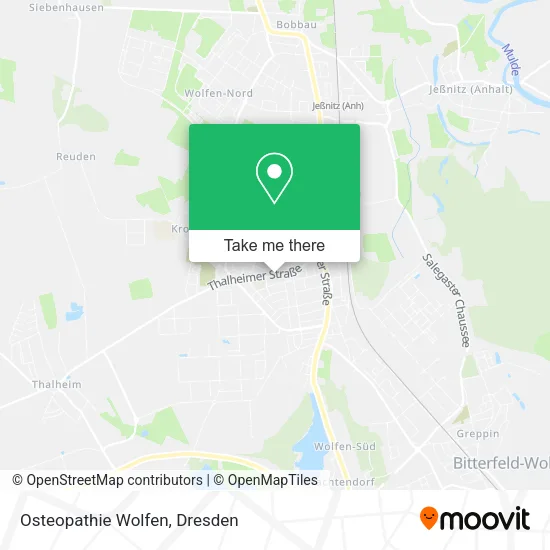 Карта Osteopathie Wolfen