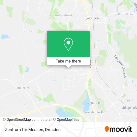 Карта Zentrum für Messen