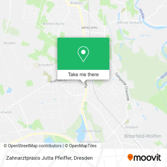 Zahnarztpraxis Jutta Pfeiffer map