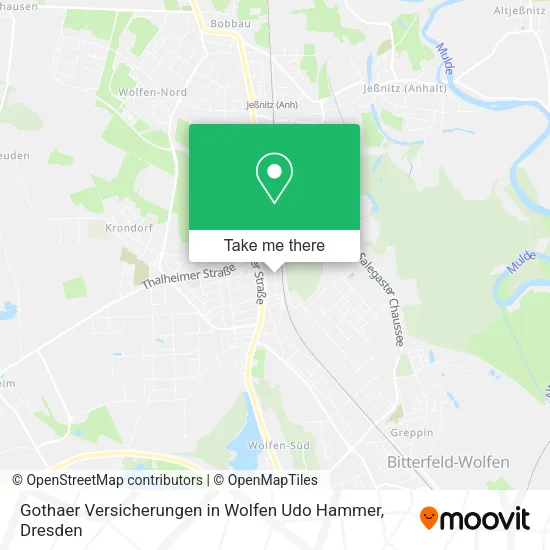 Карта Gothaer Versicherungen in Wolfen Udo Hammer