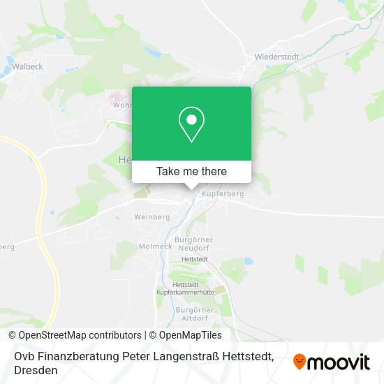 Карта Ovb Finanzberatung Peter Langenstraß Hettstedt