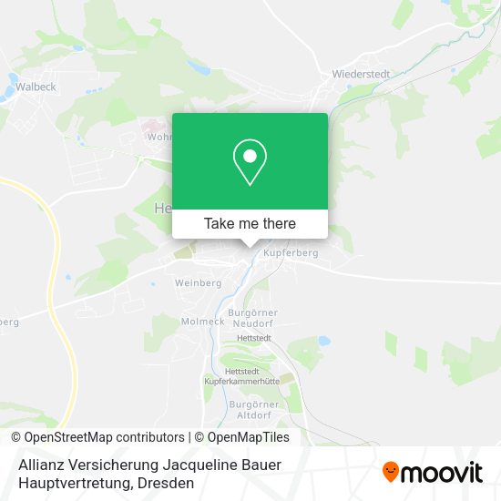 Карта Allianz Versicherung Jacqueline Bauer Hauptvertretung