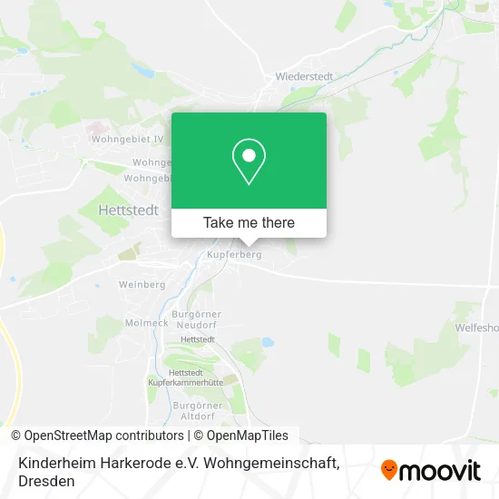 Карта Kinderheim Harkerode e.V. Wohngemeinschaft
