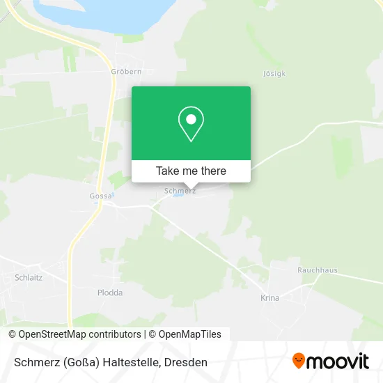 Карта Schmerz (Goßa) Haltestelle