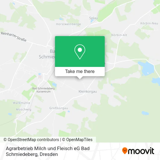 Agrarbetrieb Milch und Fleisch eG Bad Schmiedeberg map