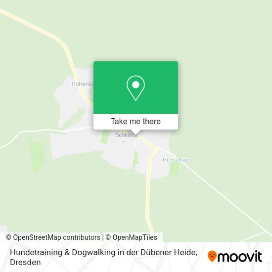 Карта Hundetraining & Dogwalking in der Dübener Heide