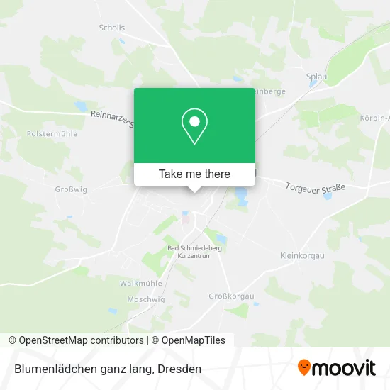 Карта Blumenlädchen ganz lang