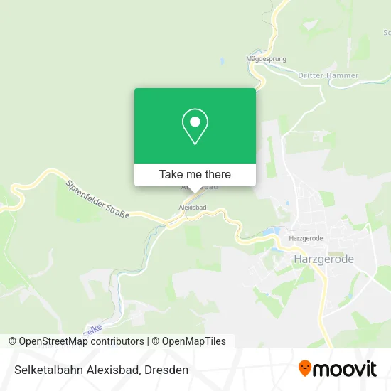 Карта Selketalbahn Alexisbad