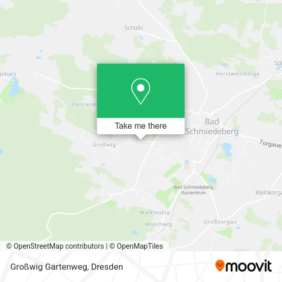 Карта Großwig Gartenweg
