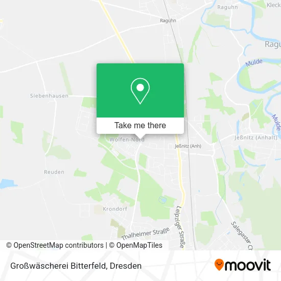 Карта Großwäscherei Bitterfeld
