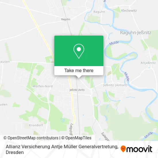 Карта Allianz Versicherung Antje Müller Generalvertretung