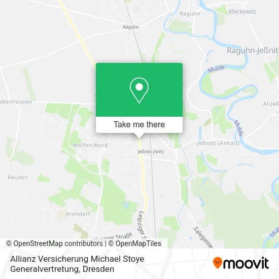 Карта Allianz Versicherung Michael Stoye Generalvertretung