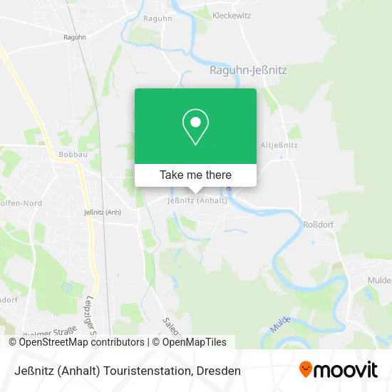 Карта Jeßnitz (Anhalt) Touristenstation