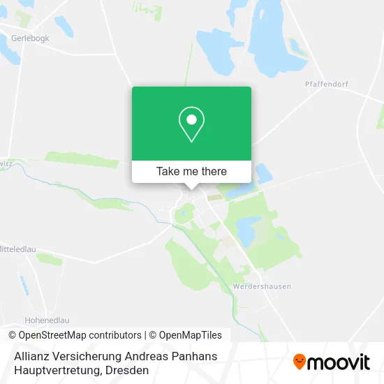 Карта Allianz Versicherung Andreas Panhans Hauptvertretung