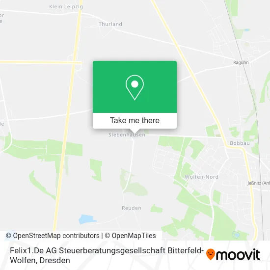 Карта Felix1.De AG Steuerberatungsgesellschaft Bitterfeld-Wolfen