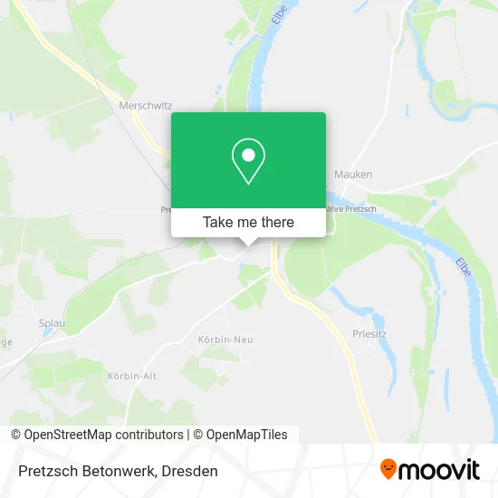 Карта Pretzsch Betonwerk